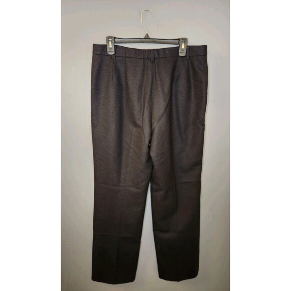Pendleton Dress Pants Women's 14 Black 100% Virgin Wool‎ Straight Lined Trousers - Picture 2 of 5